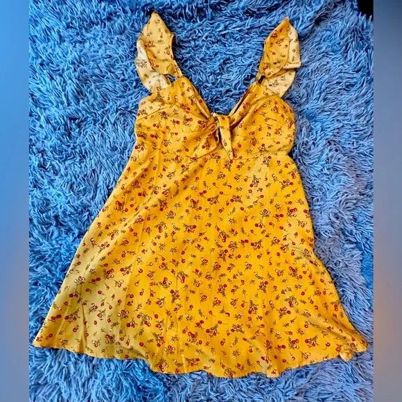 Shein Dresses | Shein Women's Yellow and Red Dress | Color: Red/Yellow | Size: L | Mmaarryyc's Closet